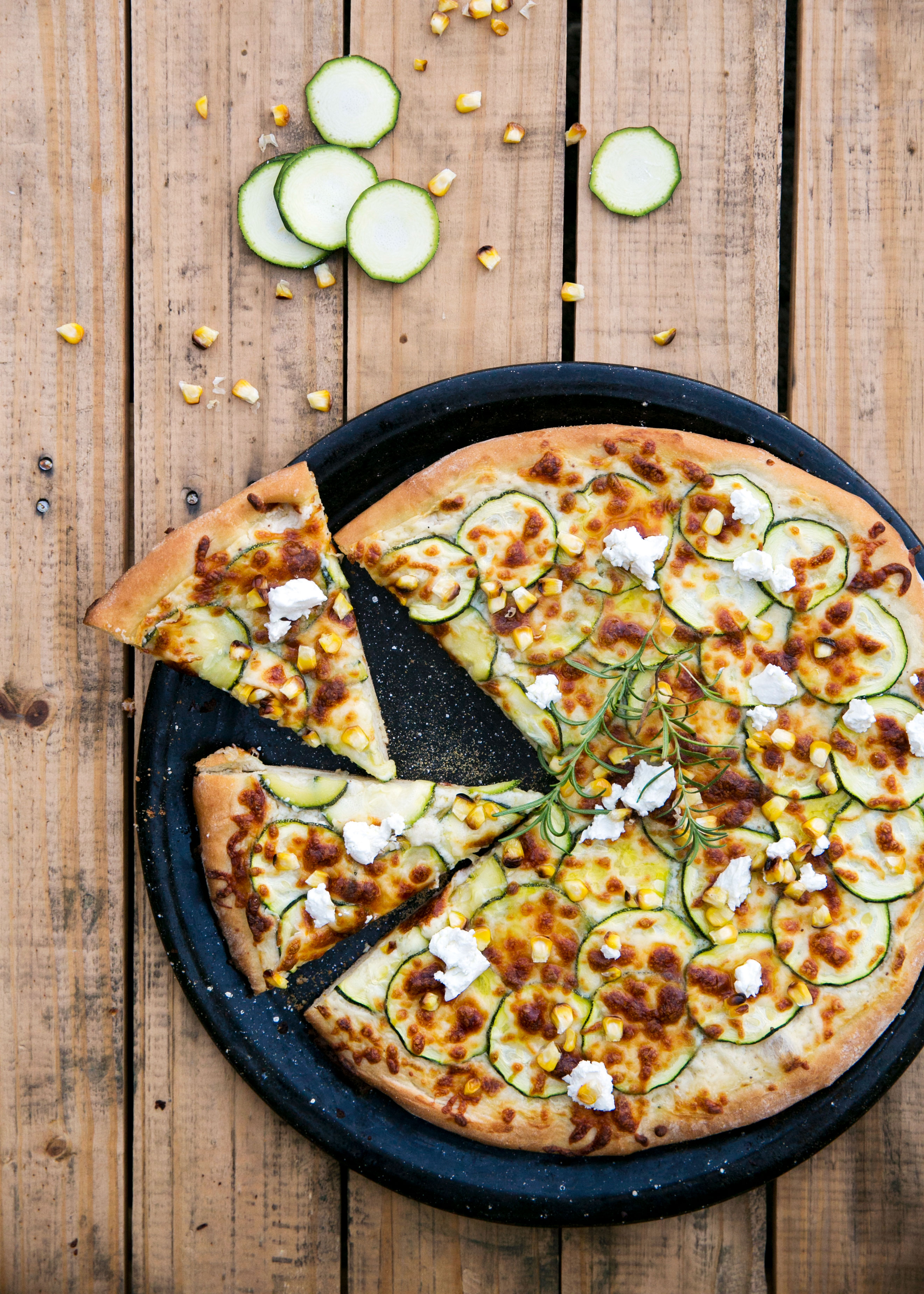 Top Your Pizza with Roasted Corn and Zucchini
