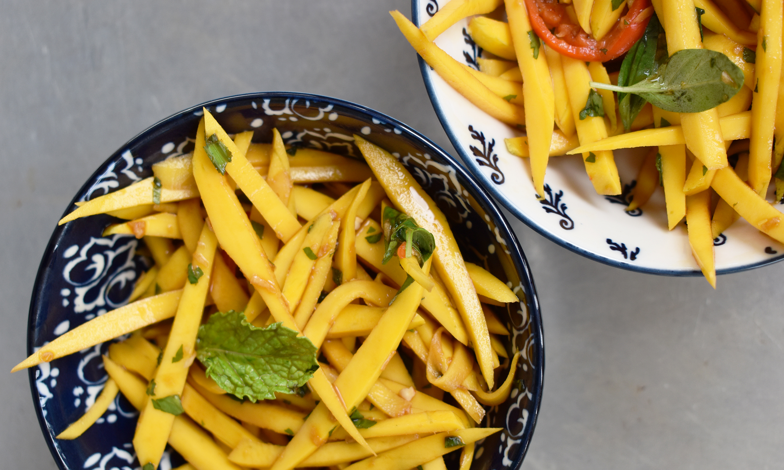Make A Refreshing Salad With Tart Mango And Mint