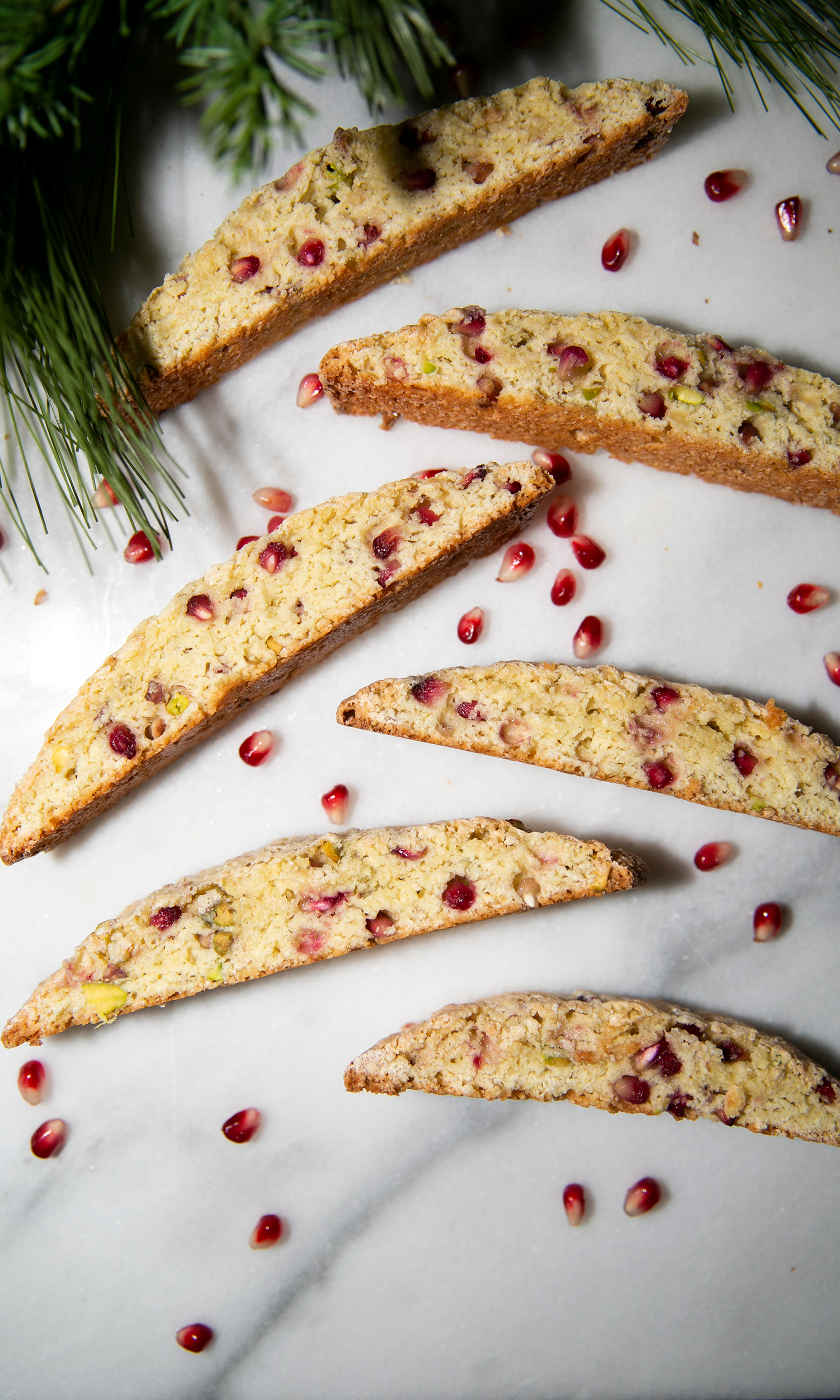 Stud Your Biscotti with Juicy Pomegranate Arils and Buttery Pistachios