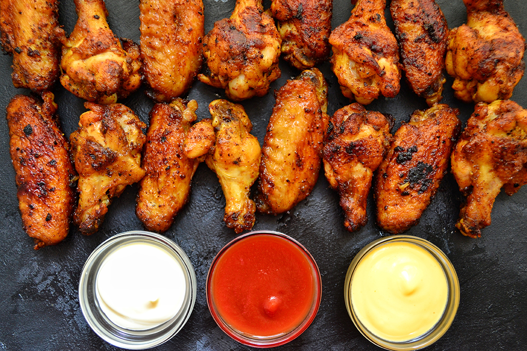 Fried Chicken Wings, 3 Ways